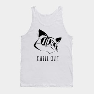 Chill out, casual cat with sunglasses Tank Top